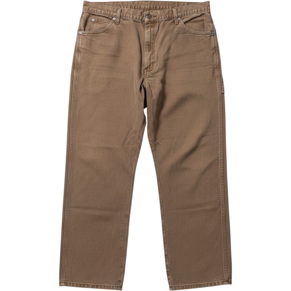 Dickies Carpenter Pants Jeans Mens 40x30 Brown Canvas Workwear Utility Cargo